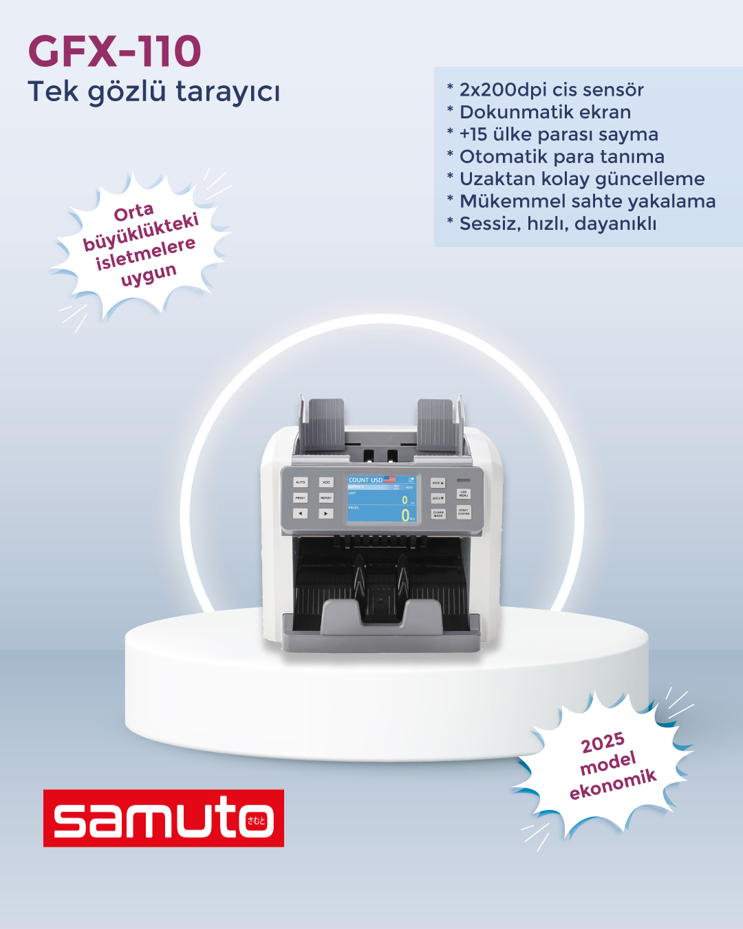 Samuto Model 110 Fiyatı ve Özellikleri | Parsis Elektronik