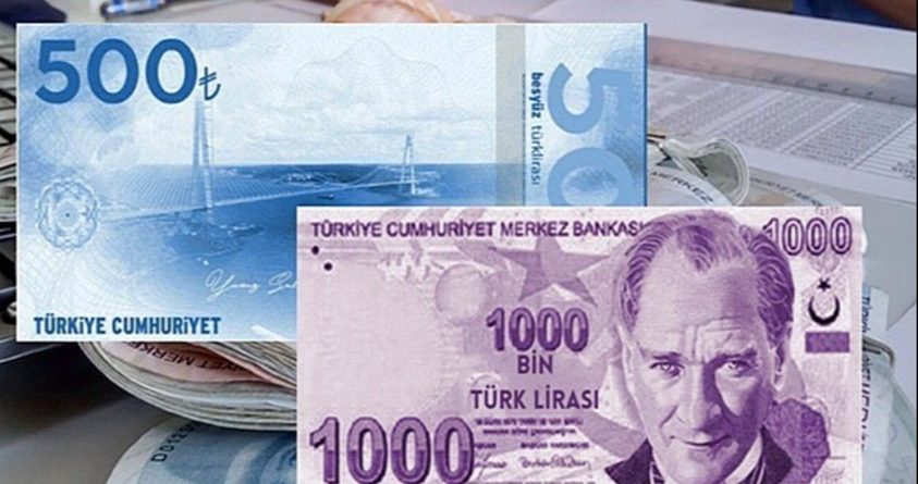 yeni türk lirası banknotlar 500 TL 1000 TL